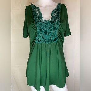 Forest Green 100% Cotton Top